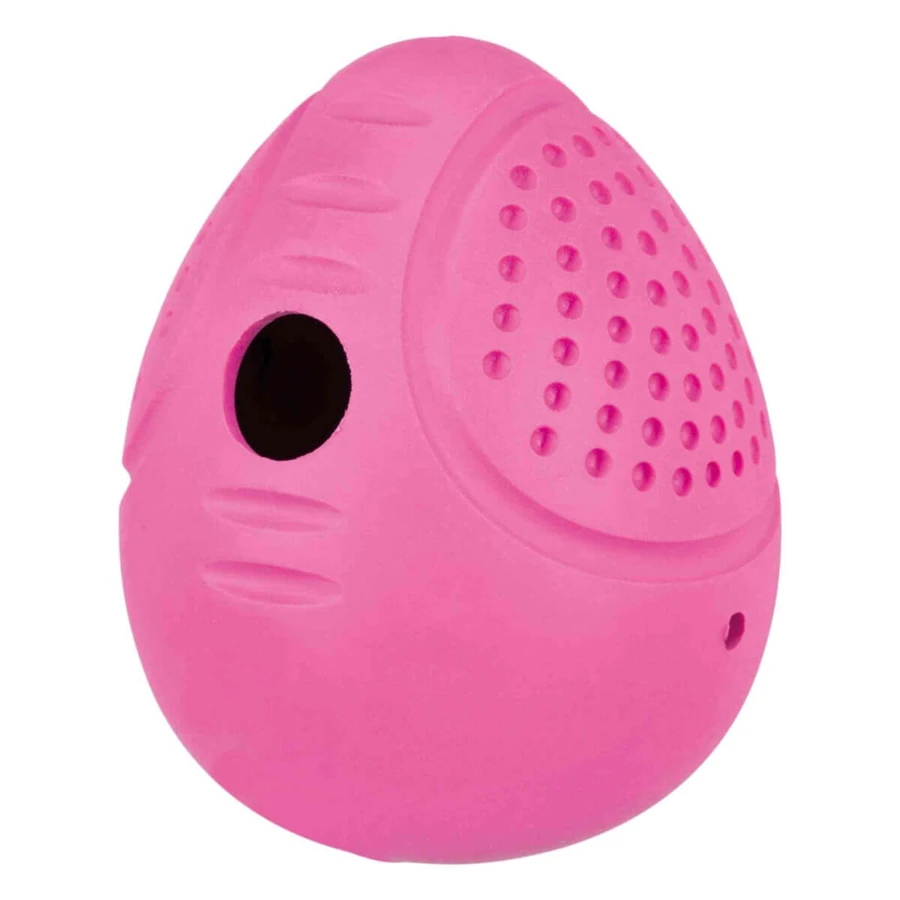 Trixie, eivormig hondenspeeltje, natuurlijk rubber, 8 cm, veelkleurig