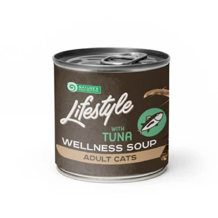 NATURES PROTECTION Lifestyle Sensitive Digestion Soup, Ton, conservă hrană umedă monoproteică pisici, sistem digestiv, (topping), 140g