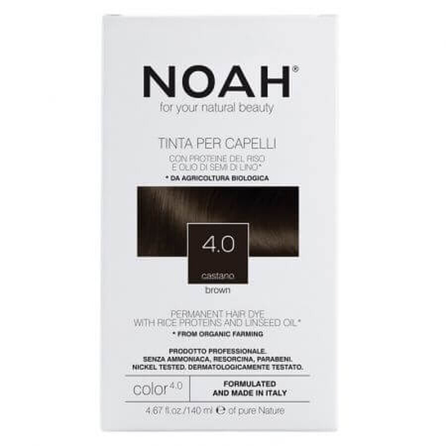 Tinte natural, Satinado, 4.0, 140 ml, Noah