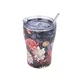 Estia | Cană termică cu pai din oțel inoxidabil - Midnight Blossom Save The Aegean - | 350 ml