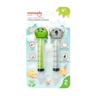 Matsuda | Seringue pour lavage nasal | Koala-Dinosaure | Lot de 2