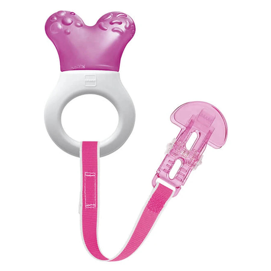 Mam | Mini-Kühlring mit Clip (gekühlt) für Kinder ab 2 Monaten | Lila | 1 Stück
