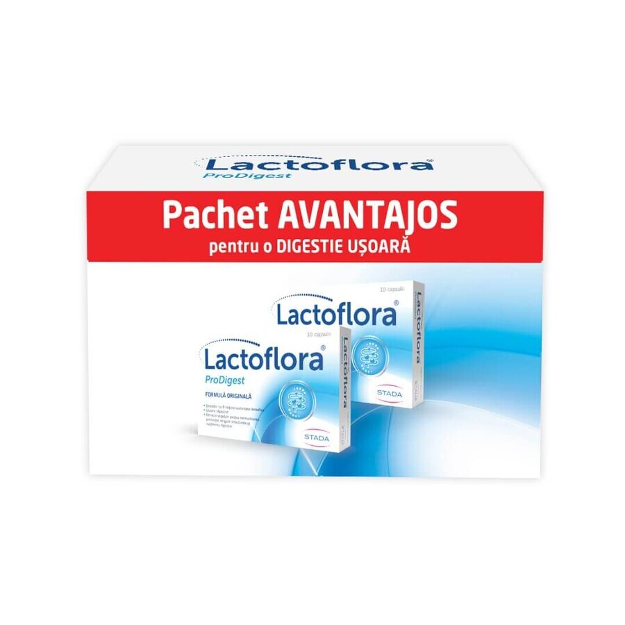 Lactoflora prodigest pack, 20 cápsulas, Stada