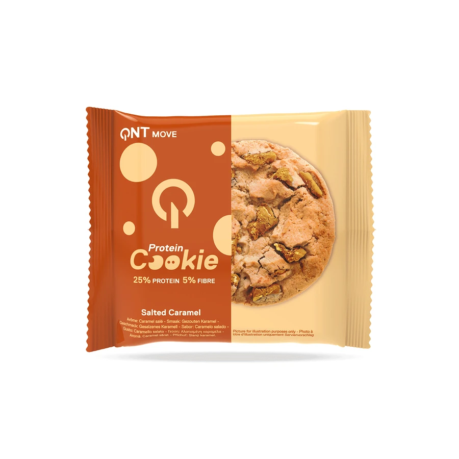 QNT | Biscuit protéiné aux pépites de caramel salé | 60 g