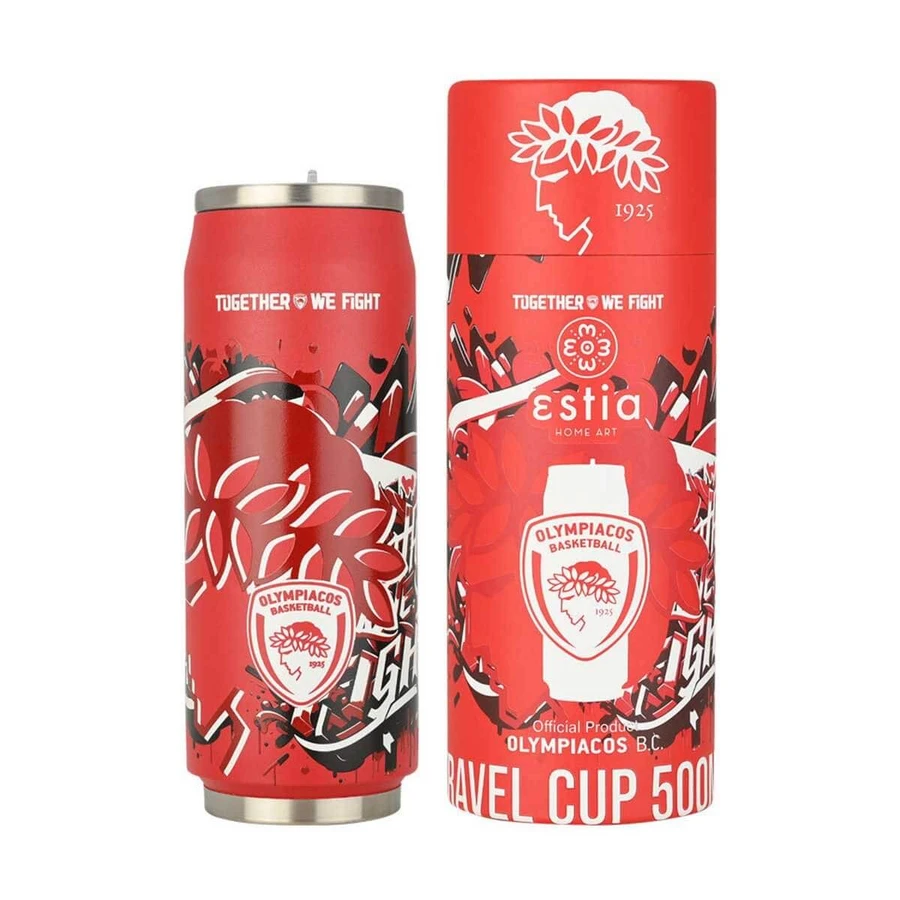 Estia | Kubek termiczny Olympiacos B.C. „Together We Fight” | 500 ml : ceny i cechy