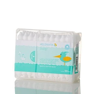 Helenvita | Waciki dla niemowląt | Bezpieczne waciki | 50 szt.