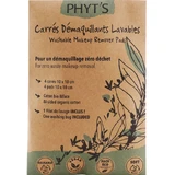 PHYT'S WASHABLE MAKEUP REMOVER SQUARES, 4 SQUARES, 10X10CM
