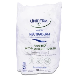 LINIDERM NEUTRADERM Bumbac organic 8 x 10 cm, 180 de dreptunghiuri
