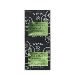 Maseczka do twarzy z ekstraktem z ogórka, 2 x 8 ml, Apivita