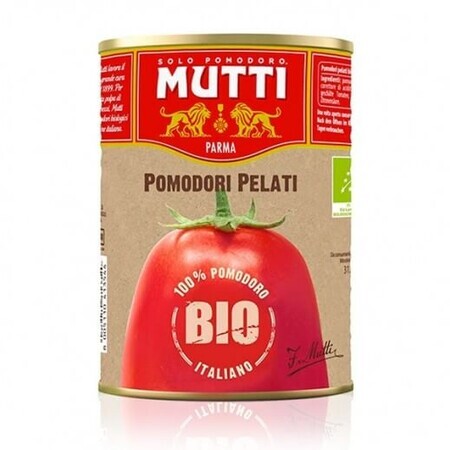 Tomates pelados ecológicos, 400 g, Mutti