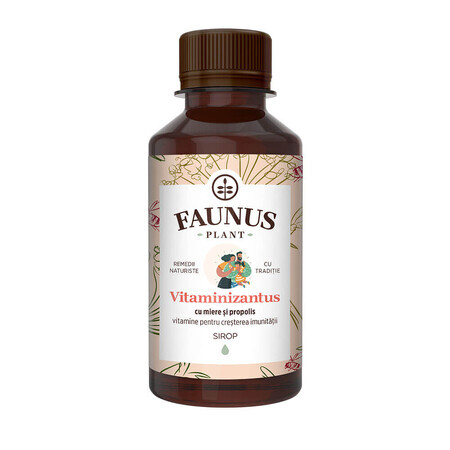 Vitaminizantus Jarabe de Miel y Propóleo, 200 ml, Faunus Plant