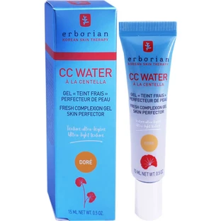 ERBORIAN CC WATER GEL FRESH GOLD, BASE DE MAQUILLAJE, 15 ML