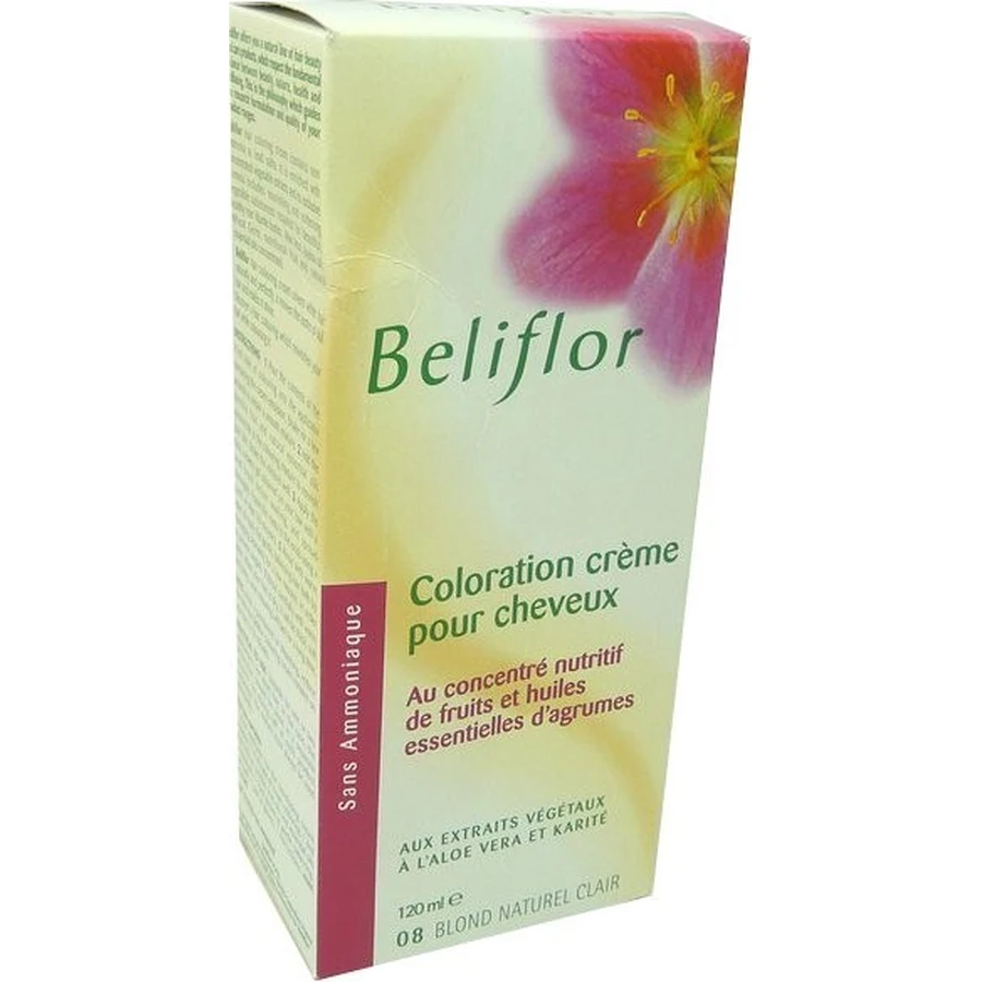 BELIFLOR HAIR COLOR CREAM 8 LIGHT NATURAL BLONDE 120 ML