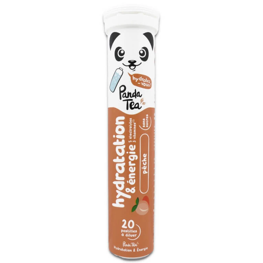 PANDA TEA HIDRATARE ȘI ENERGIE PERSICĂ 20 TABLETE
