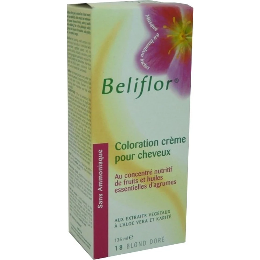 BELIFLOR CREMA TINTORIAL PARA EL CABELLO 18 RUBIO DORADO 120 ML