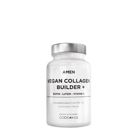 Codeage Amen Vegan Collagen Builder, Vegan Collagen With Biotin, Lutein And Vitamin C, 30 Cps