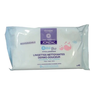 JONZAC BABY ORGANICZNE CHUSTECZKI OCZYSZCZAJĄCE, OPAKOWANIE 40 SZTUK