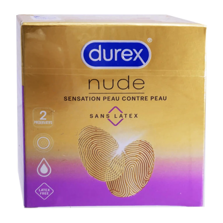 DUREX NUDE LATEX-FREE 2 CONDOMS