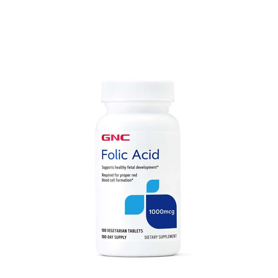 Gnc Folsäure 1000 Mcg, 100 Tb