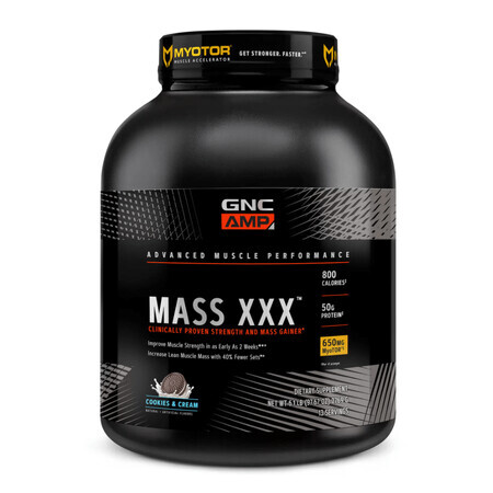 Gnc Amp Mass Xxx, Eiwitversterker, Koekjes- en slagroomsmaak, 2769 G