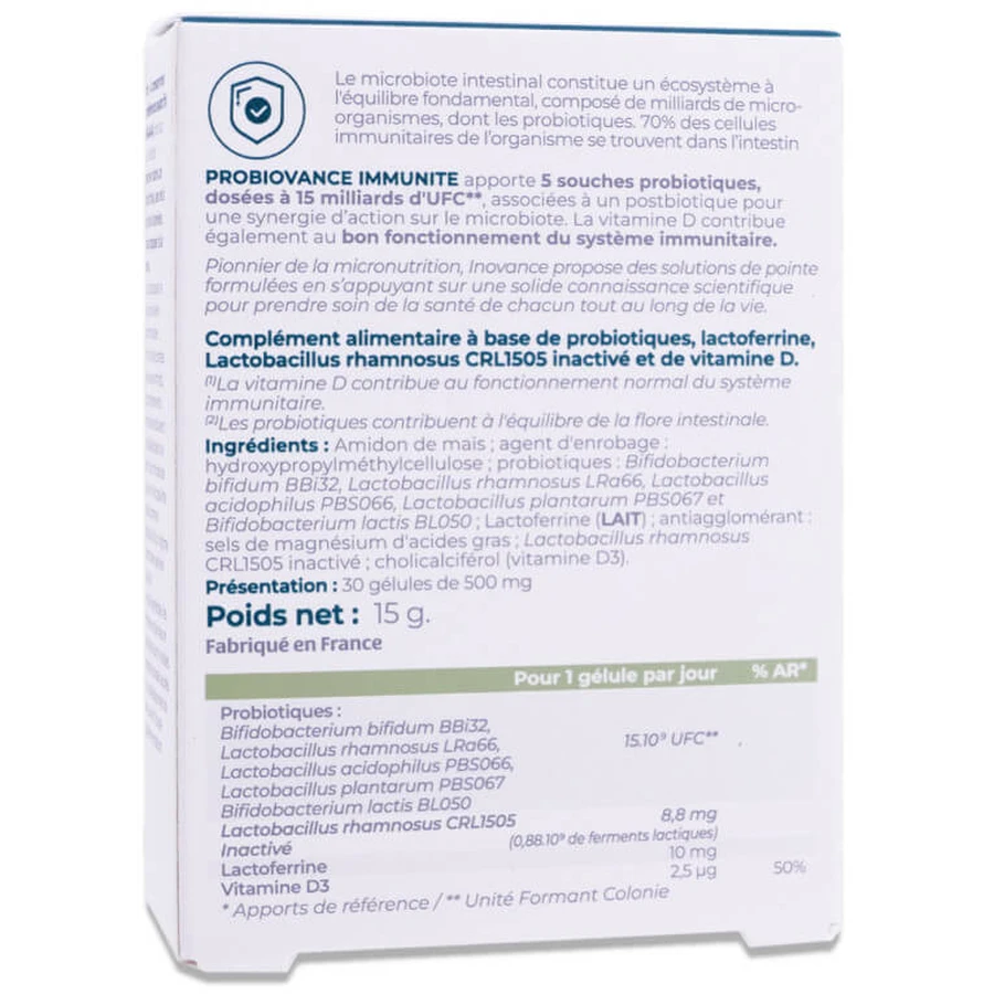 INOVANCE PROBIOVANCE IMMUNITY 30 CÁPSULAS