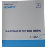 STERILE VLIES-GAUZE-KOMPRESSEN, 10 × 10 cm, 50 BEUTEL