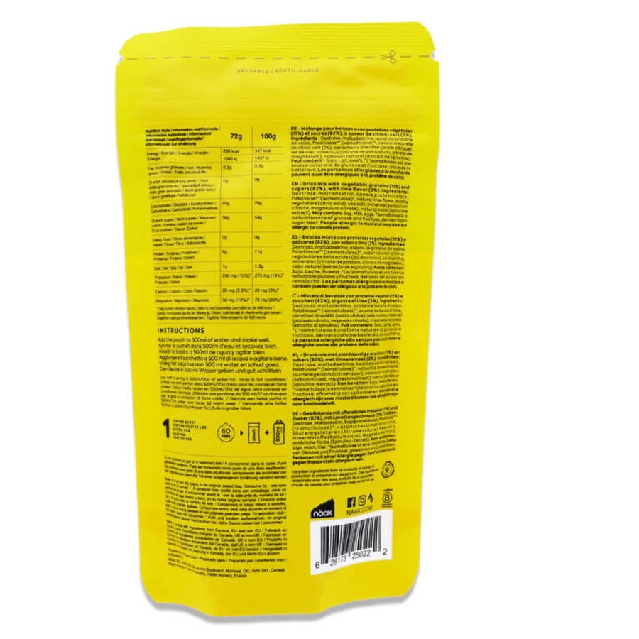 NAAK ULTRA ENERGY DRINK MIX, GUSTO AL LIMONE, 72 G