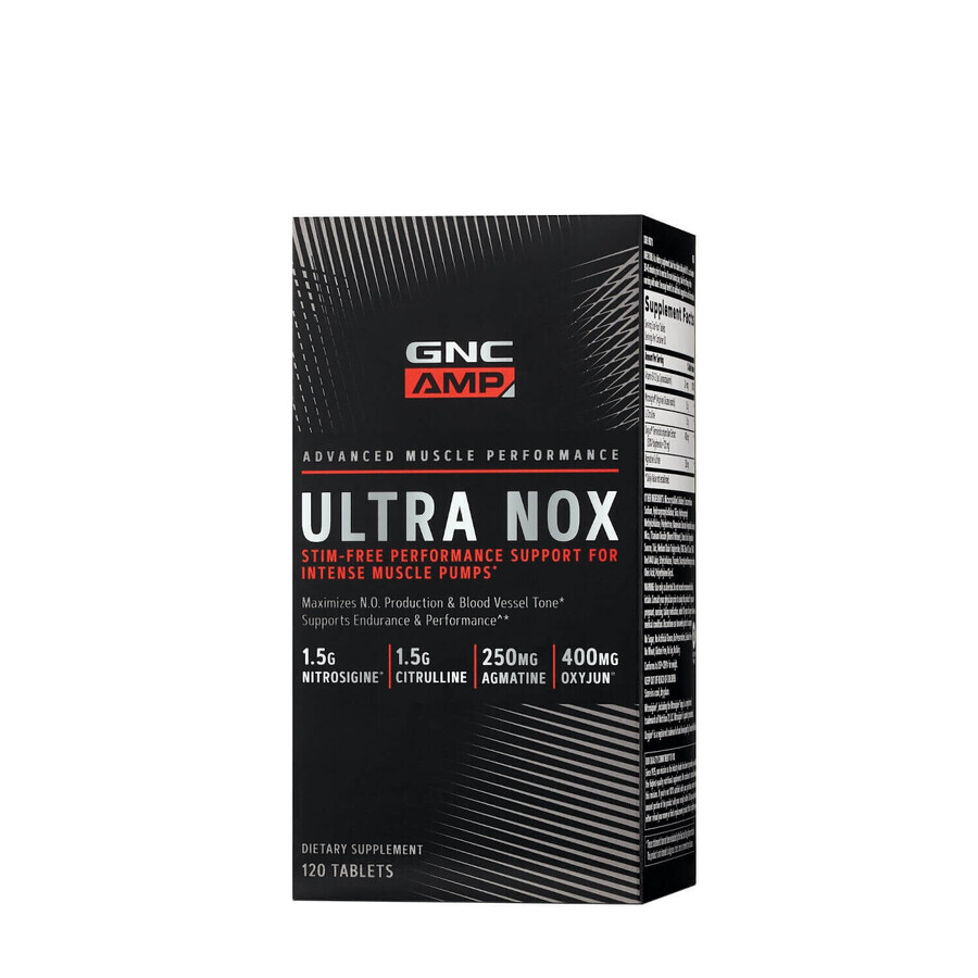 Gnc Amp Ultra Nox, Fórmula De Bombeo Muscular Y Óxido Nítrico 120 Tb