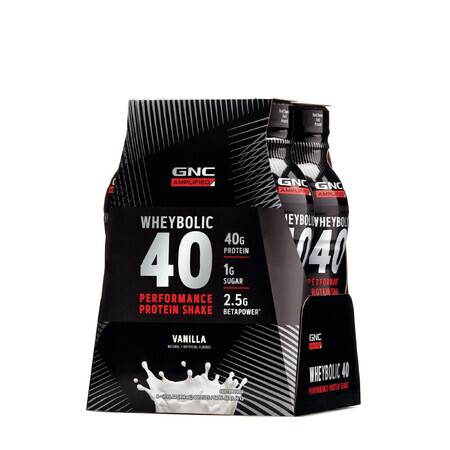 Gnc Amp Wheybolic 40, Shake Proteic Rtd Cu Aroma De Vanilie, 414 Ml