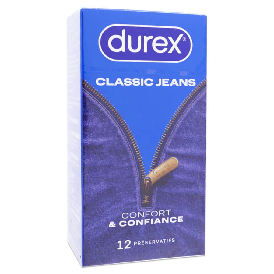 DUREX CLASSIC JEANS: COMFORT AND CONFIDENCE, 12 CONDOMS
