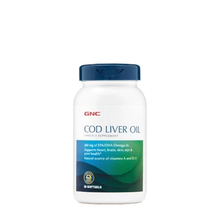 Olio di fegato di merluzzo Gnc, olio di fegato di merluzzo triplo, 90 cps