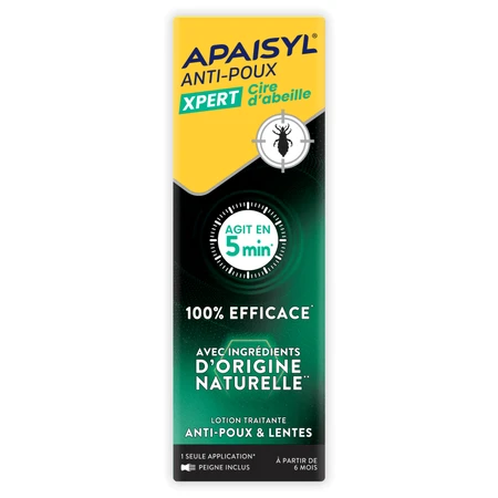 APAISYL XPERT – płyn przeciw wszawicy na bazie wosku pszczelego, 100 ml + grzebień: ceny i cechy