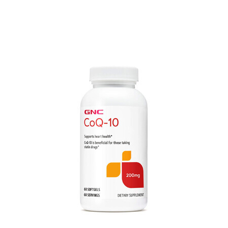 Gnc Coenzima Coq-10 Natural 200 Mg, 60 Cps