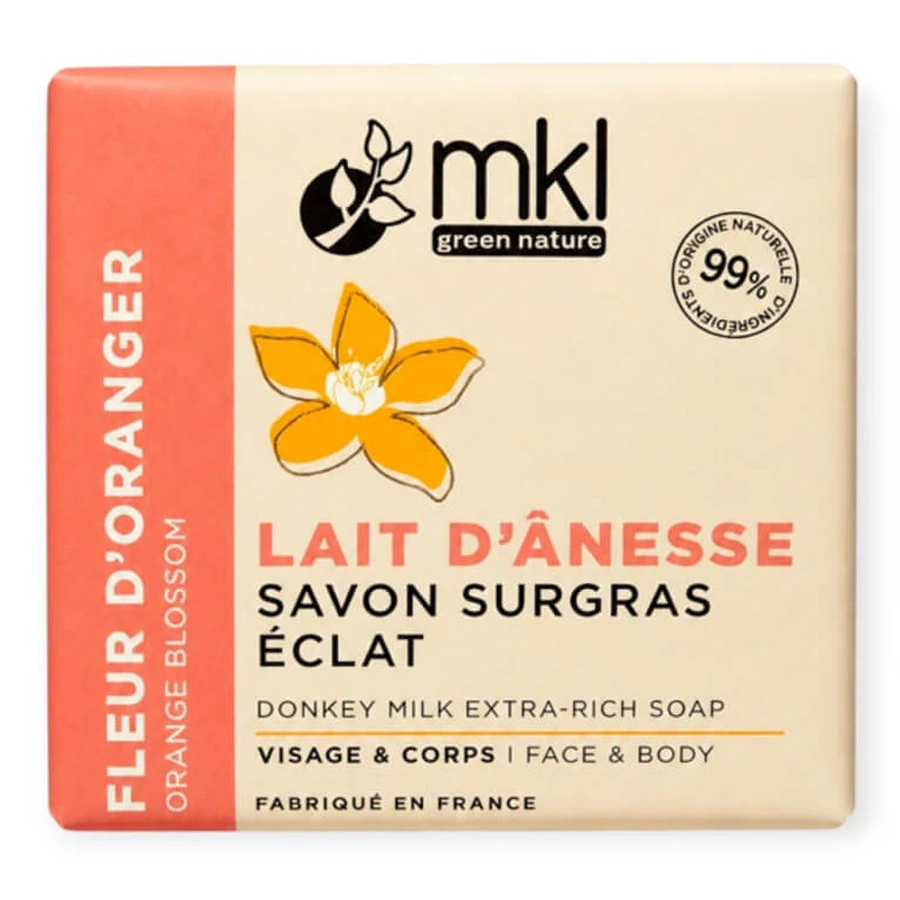MKL Donkey Milk Moisturizing Soap with Orange Blossom Radiance, 100g