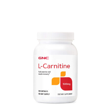 Gnc L-carnitina 500mg, L-carnitina, 120 Cps