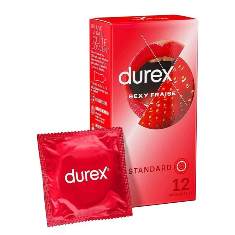 DUREX SEXY STRAWBERRY STANDARD – 12 prezerwatyw: ceny i cechy