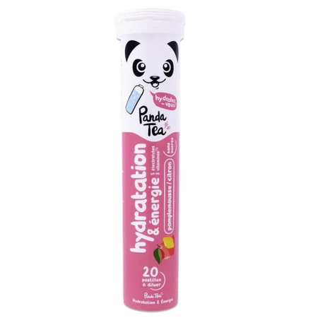 PANDA TEA HIDRATARE ȘI ENERGIE GRAPFRUT ȘI LĂMÂIE 20 TABLETE