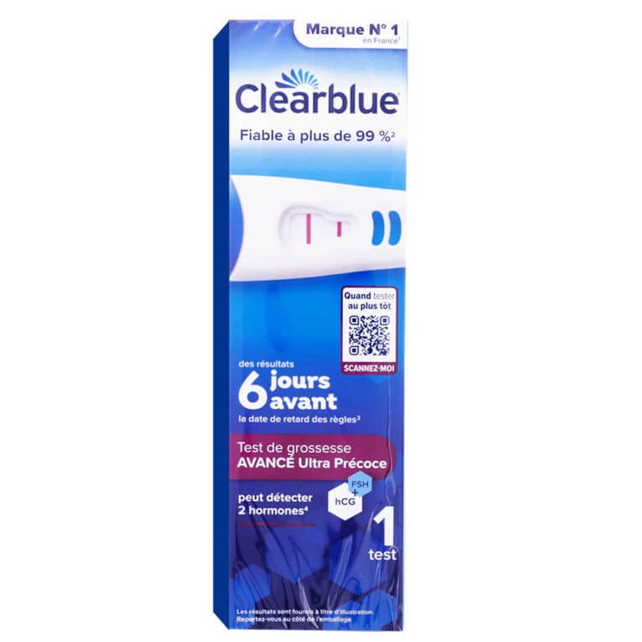 CLEARBLUE ADVANCED ULTRA-EARLY PREGNANCY TEST, 1 TEST