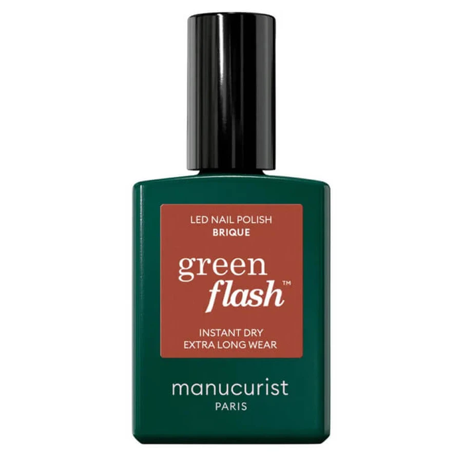 MANUCURIST GREEN FLASH NAIL POLISH, BRICK, 15 ML