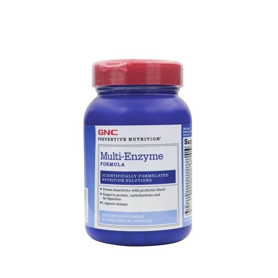 Gnc Preventive Nutrition Multi-enzyme, Digestive Enzyme Formula, 90 Cps