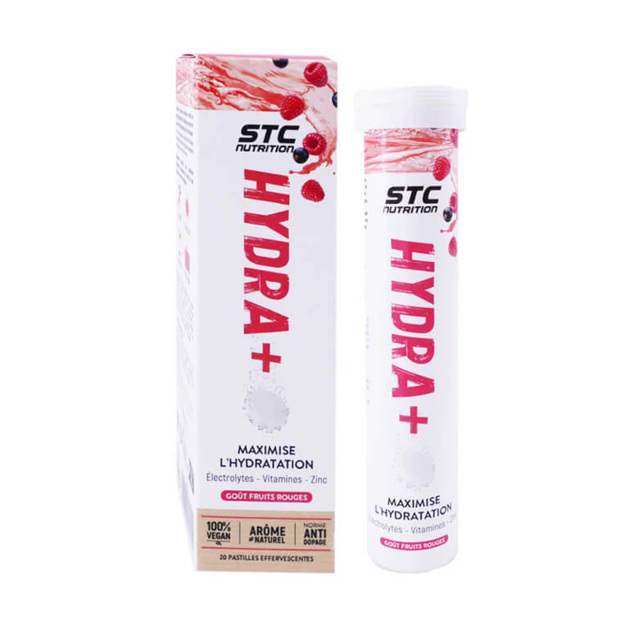 STC NUTRITION HYDRA+ MAXIMIZEAZĂ HIDRATAREA – FRUCTE ROȘII – 20 DE TABLETE