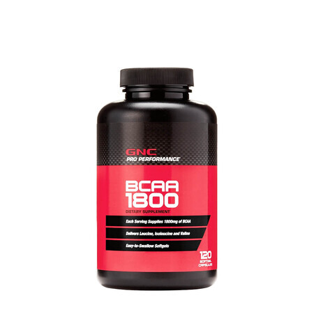 Gnc Pro Performance Bcaa 1800, Aminoácidos Bcaa, 120 Cps