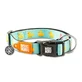 MAX & MOLLY Smart ID Ducklings, collare per cani, regolabile, poliestere, blu, fibbia a tridente, taglia S