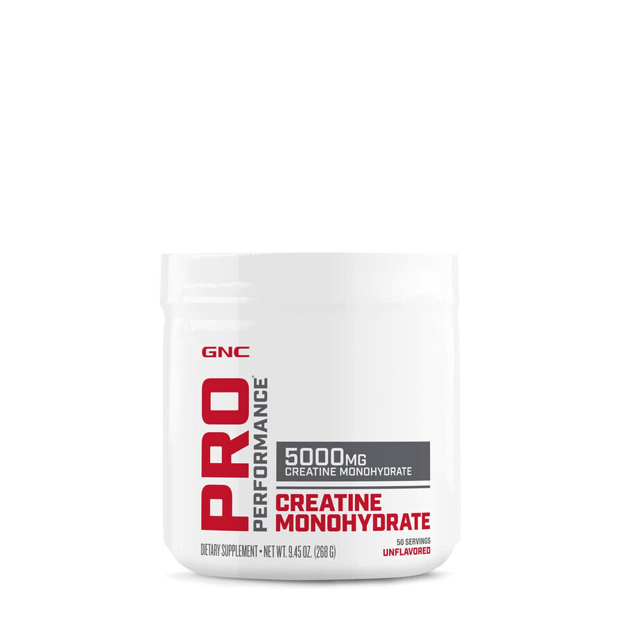 Gnc Pro Performance Creatine Monohydrate, Creatine Monohydrate Without Flavour, 268 G