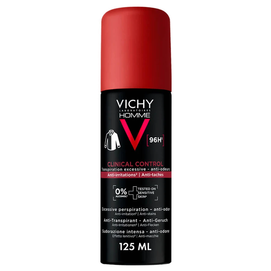 Desodorante en spray Vichy Homme Clinical Control 96 horas, 125 ml