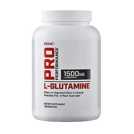 Gnc Pro Performance L-glutammina 1500 Mg, Glutammina, 180 Cps