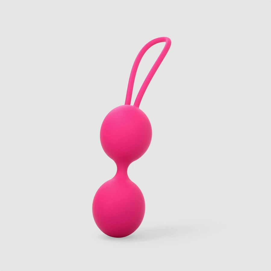 Palline di Kegel doppie in silicone - Rosa