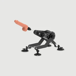 The Spider Premium Heating & Vibrating Multifunction Sex Machine - Black