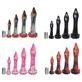 Dildo anal din silicon X-Large Platinum, 50 cm – Roșu/Negru
