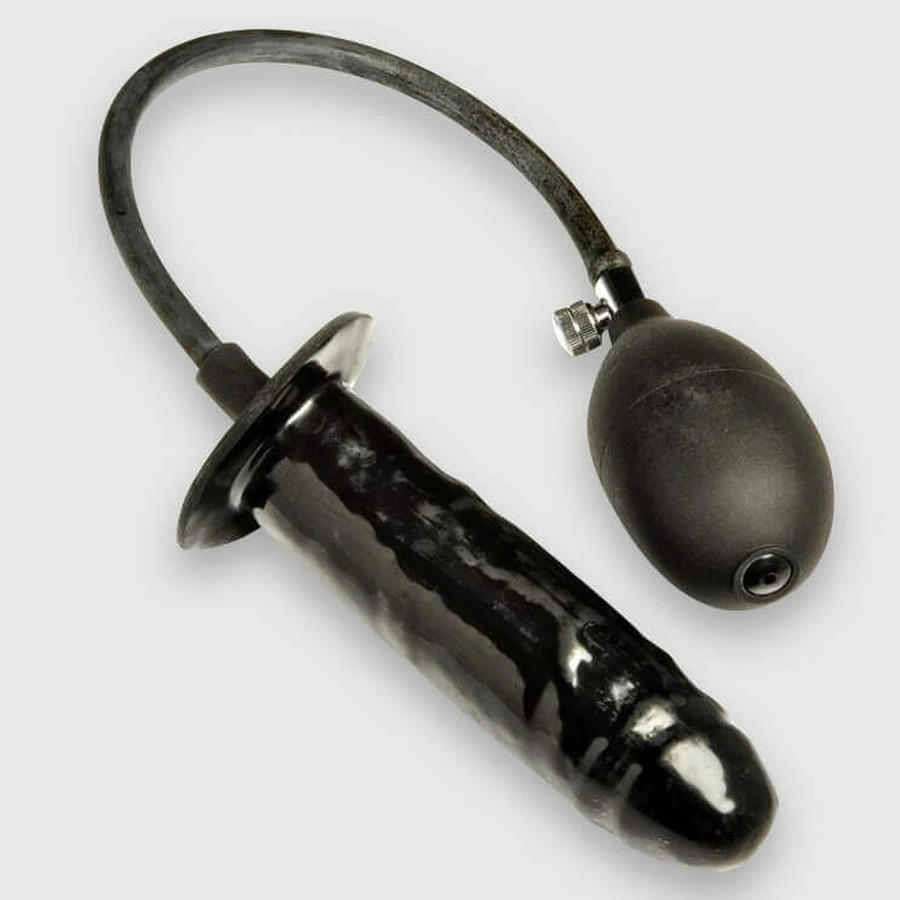 Opblaasbare dildo Swell 12 x 3,5 cm, klein - zwart